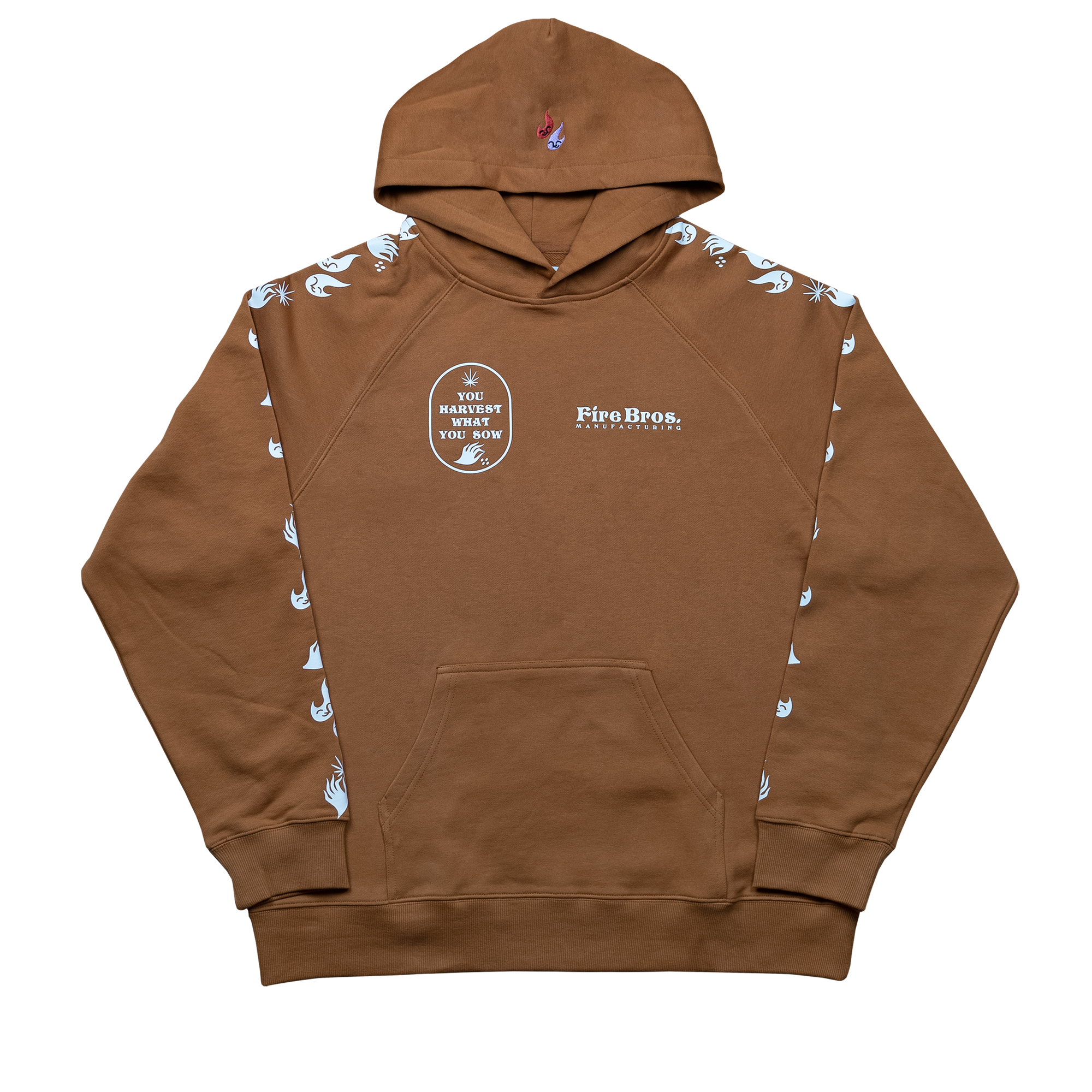 Sleeves Hoodie Wheat