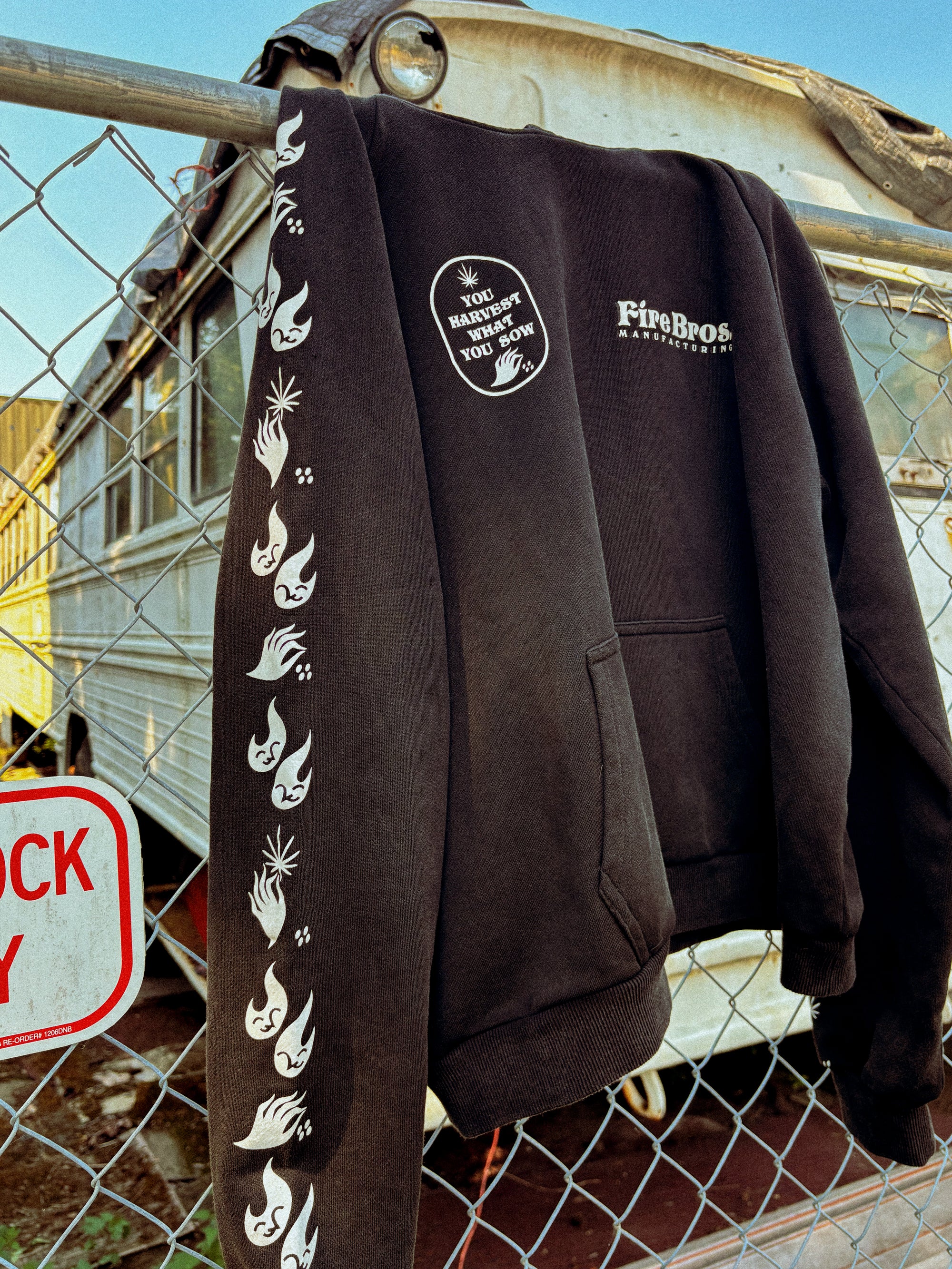 Sleeves Hoodie Black